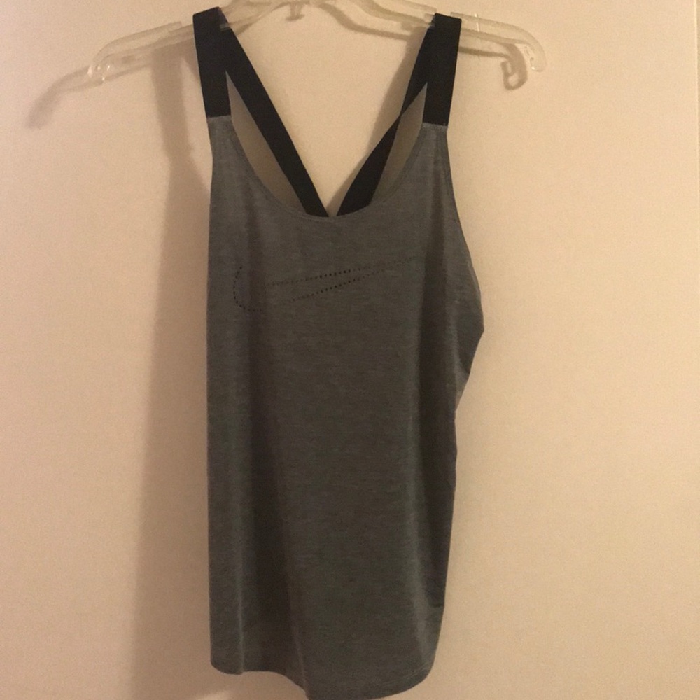 Grey Nike workout tank